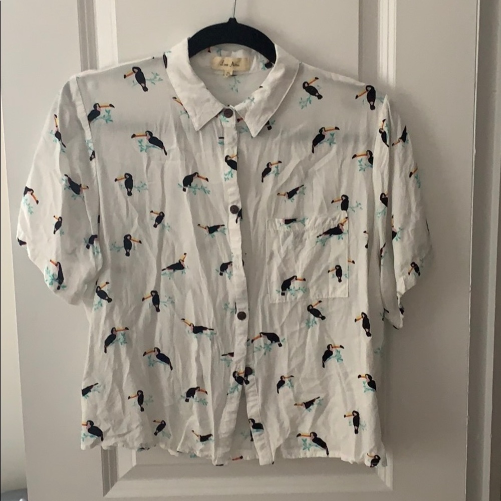 Love Notes Button Up Crop